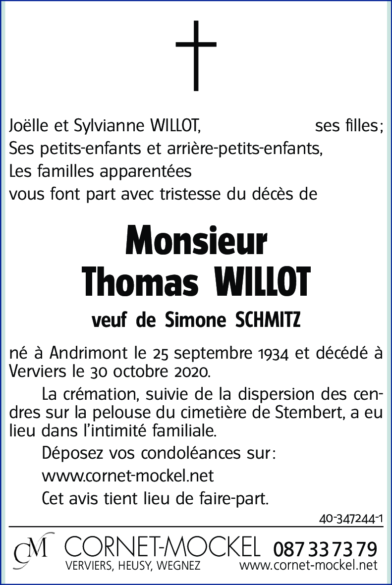 Thomas WILLOT
