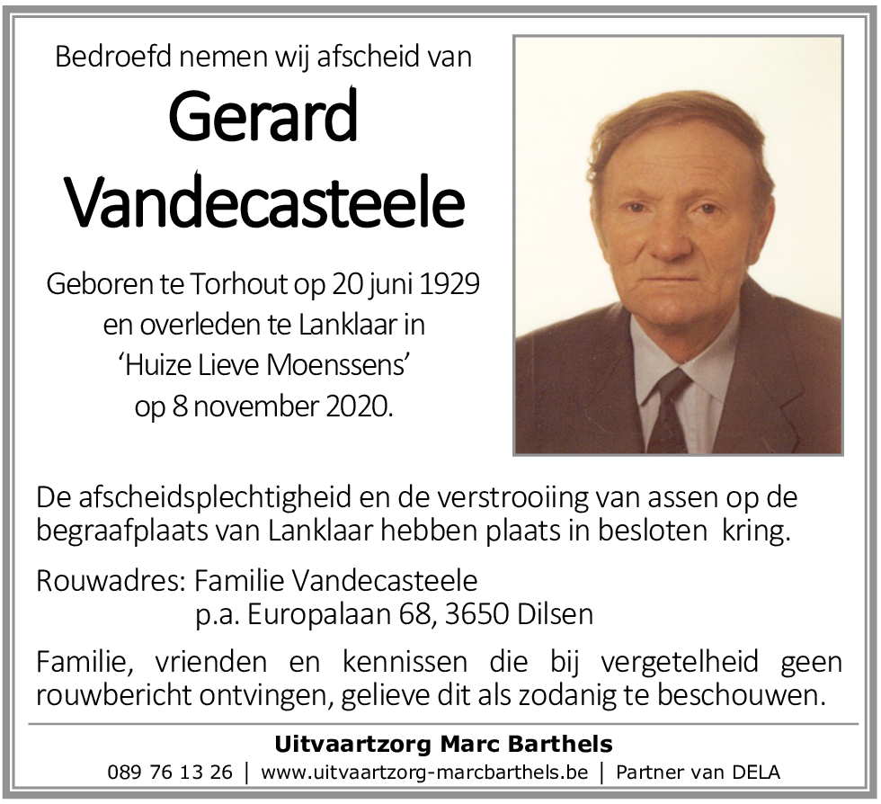 Vandecasteele Gerard