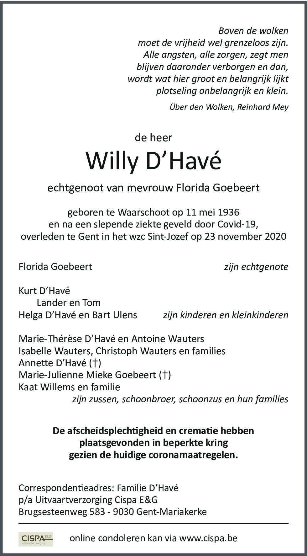 Willy D'Havé