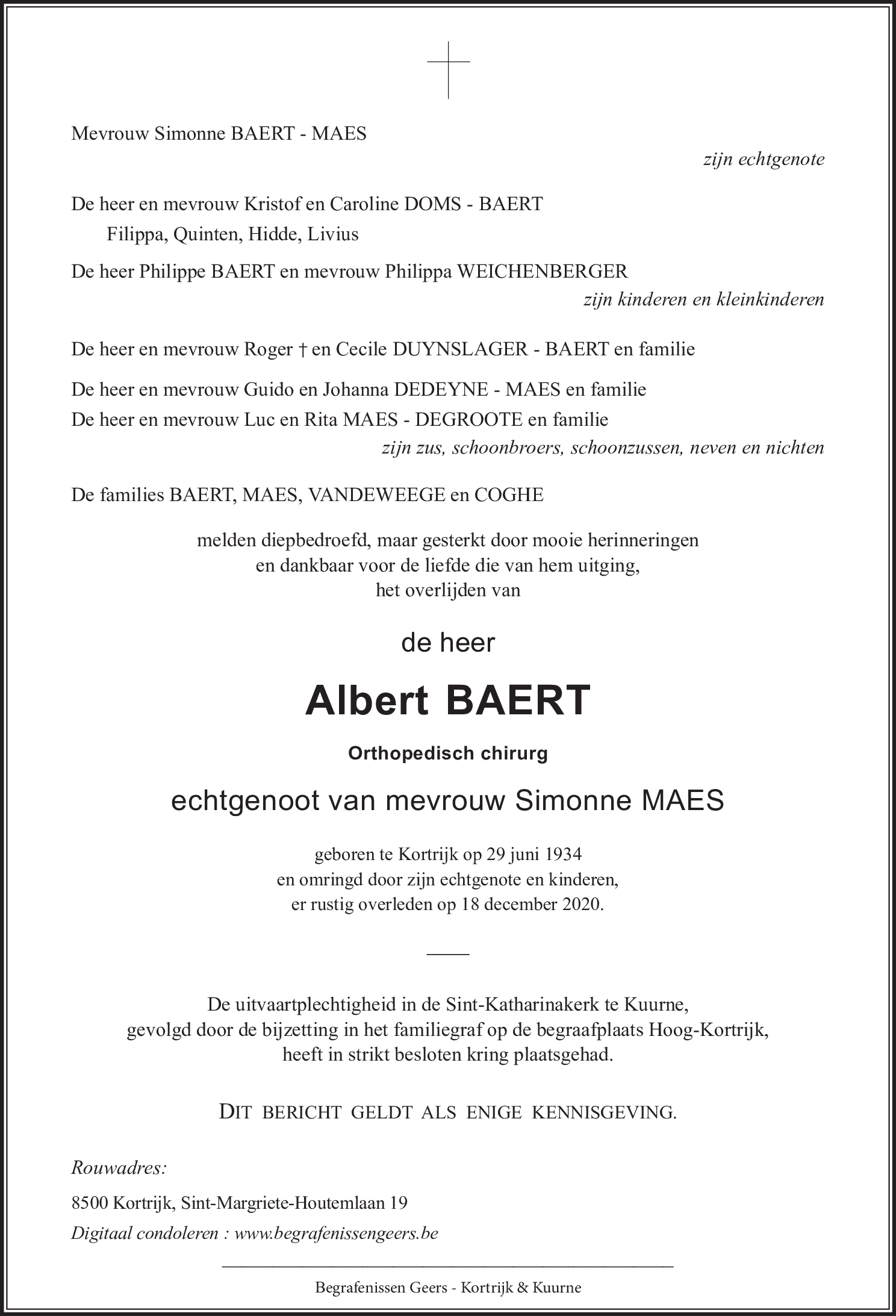 Albert BAERT