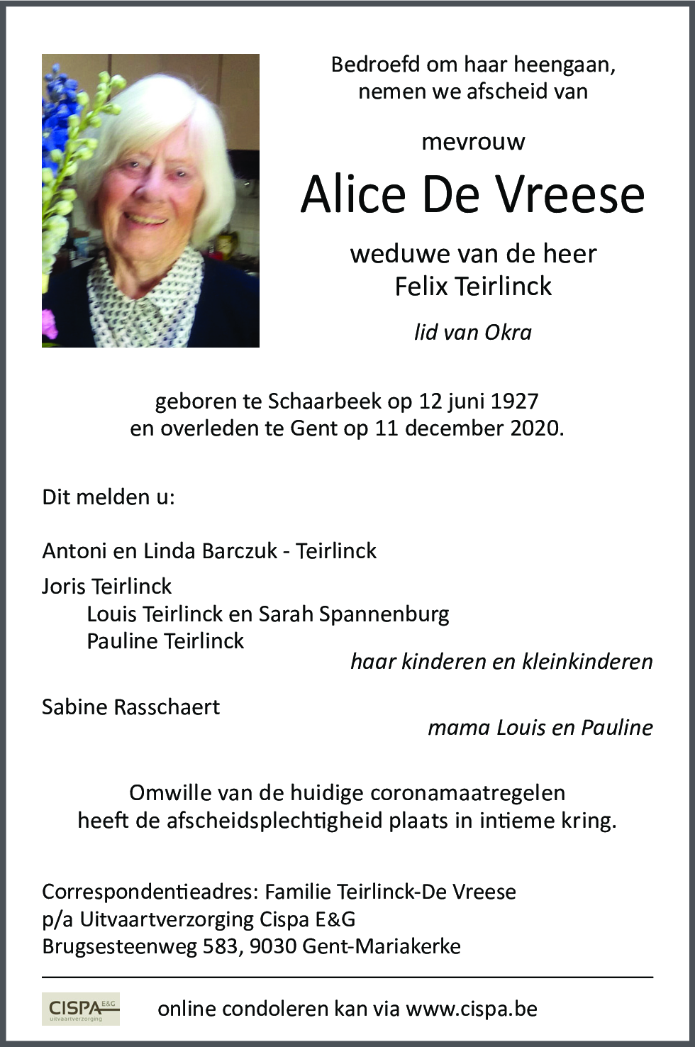 Alice De Vreese