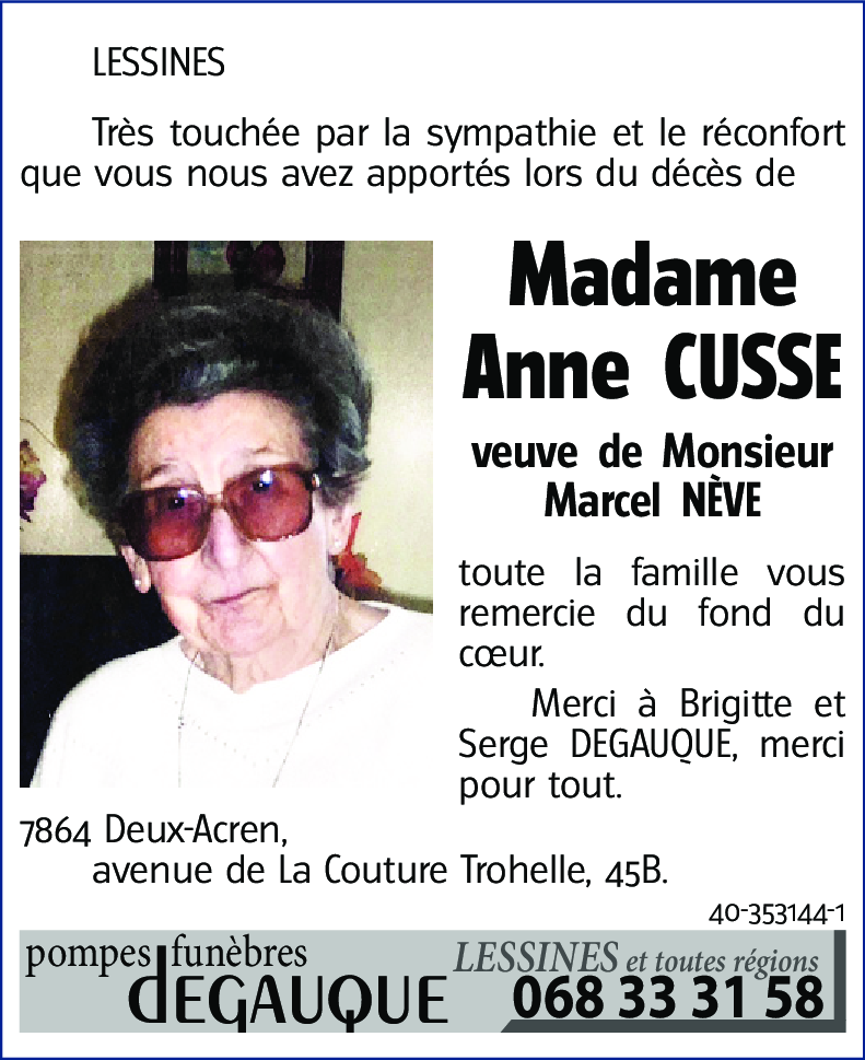 Anne CUSSE