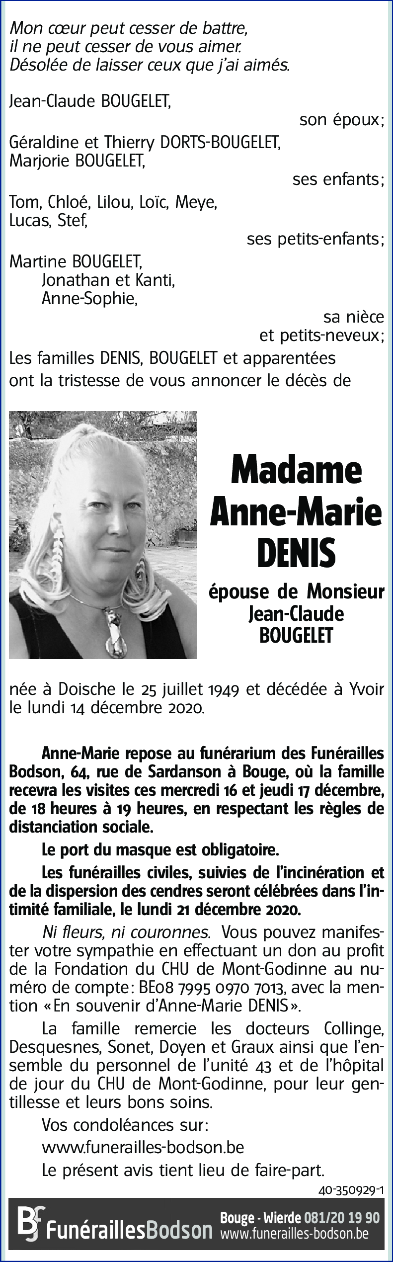 Anne-Marie DENIS