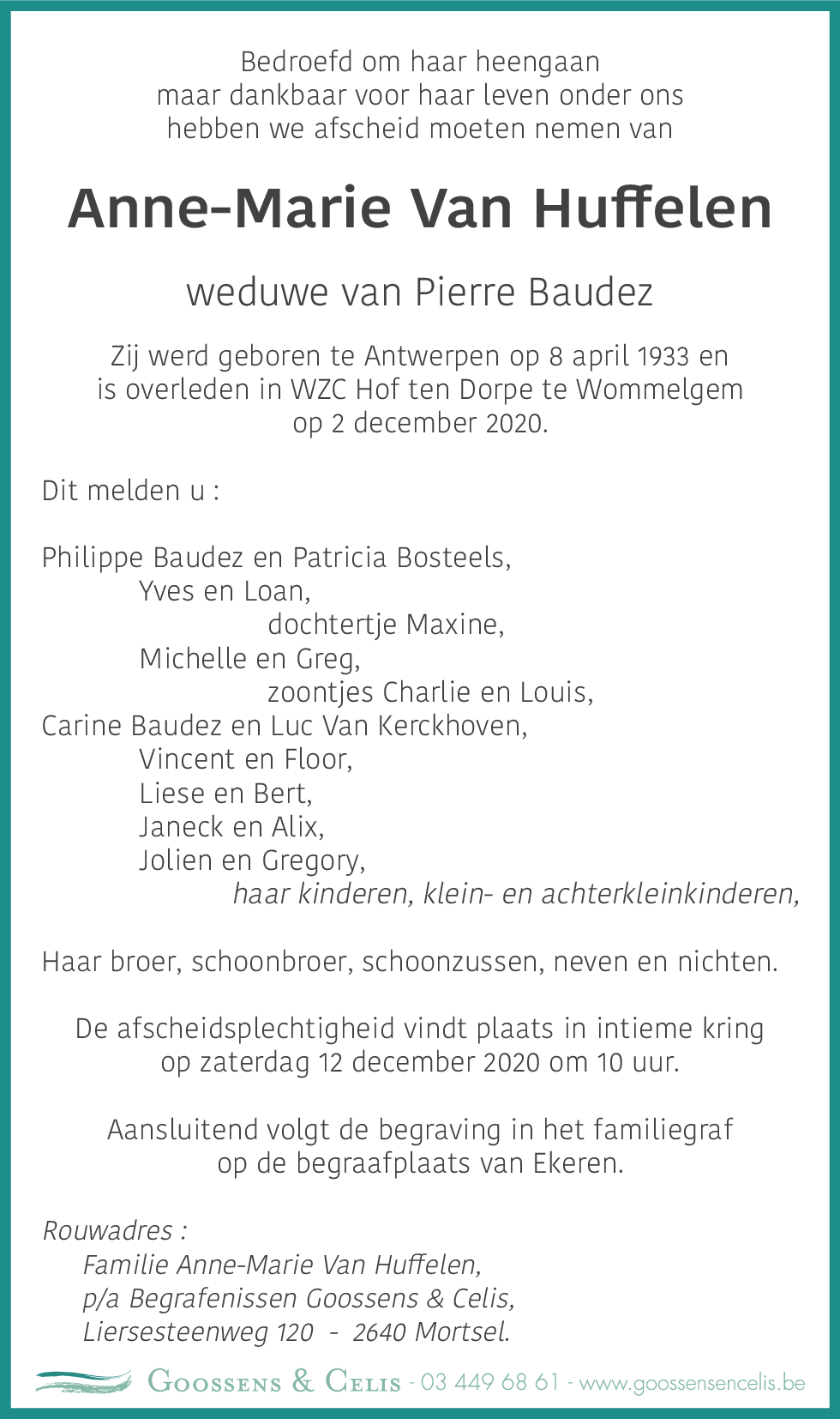 Anne-Marie Van Huffelen