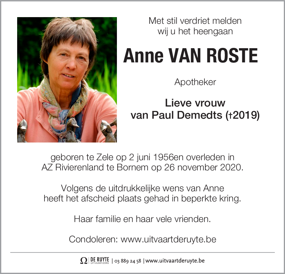 Anne Van Roste