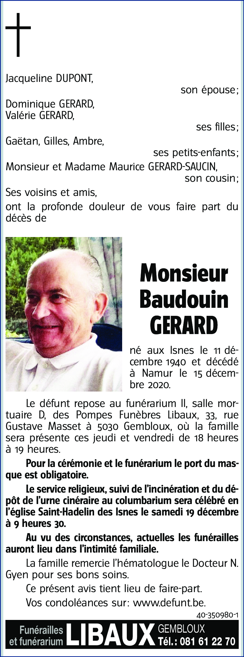 Baudouin GERARD