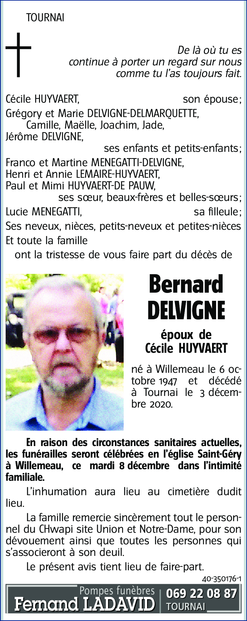 Bernard DELVIGNE