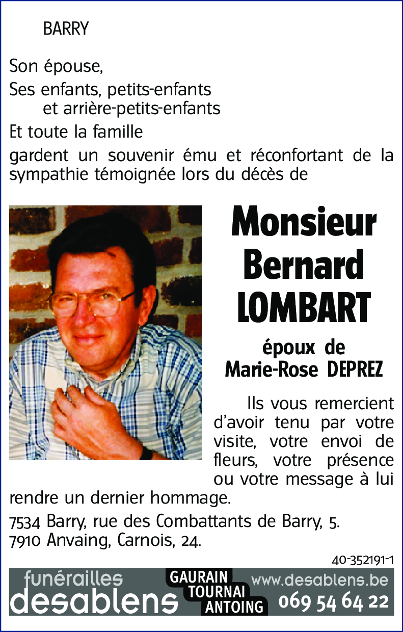 Bernard LOMBART