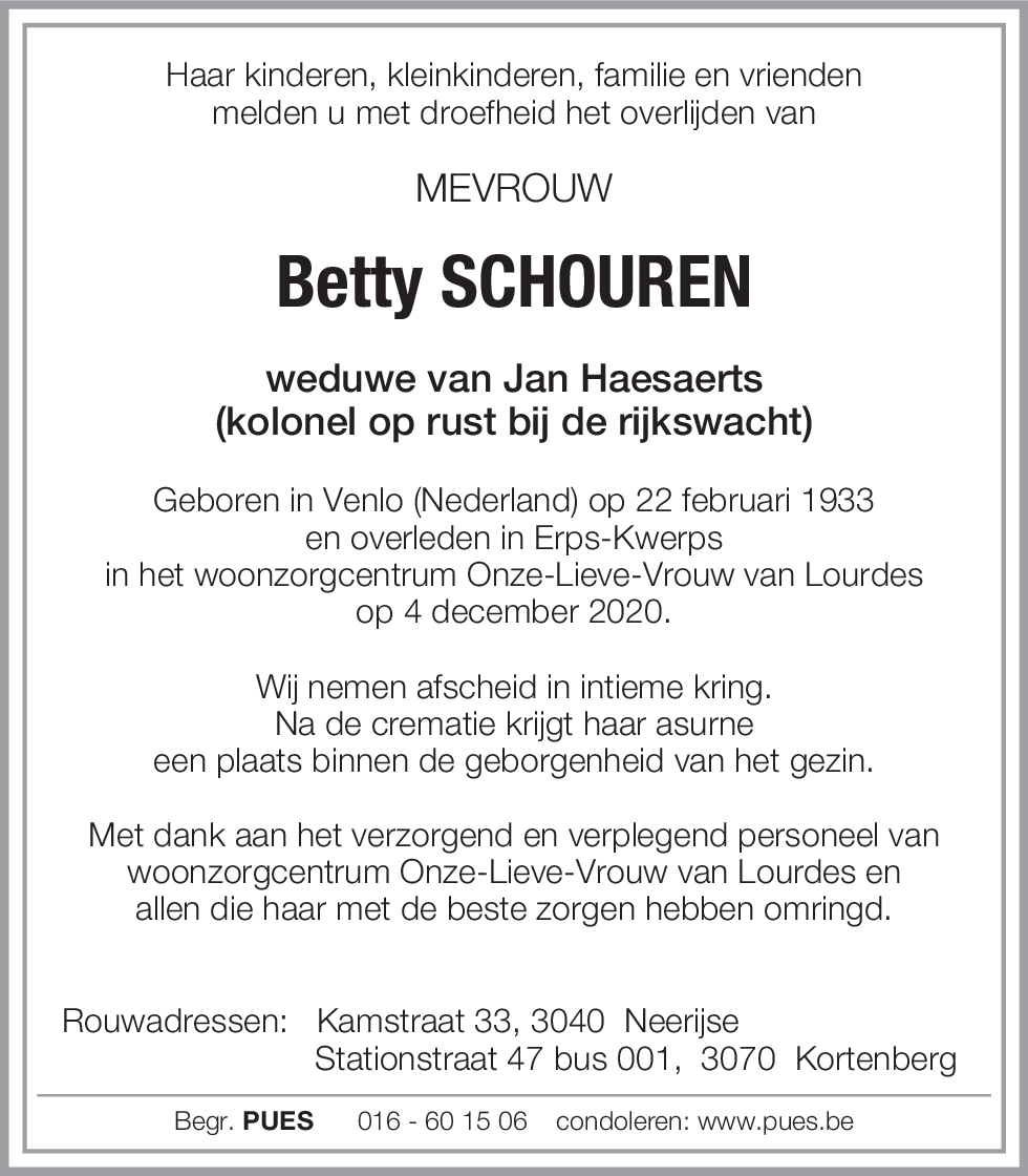Betty Schouren