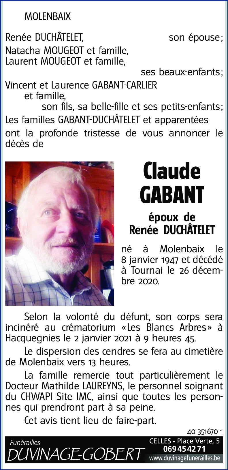 Claude GABANT