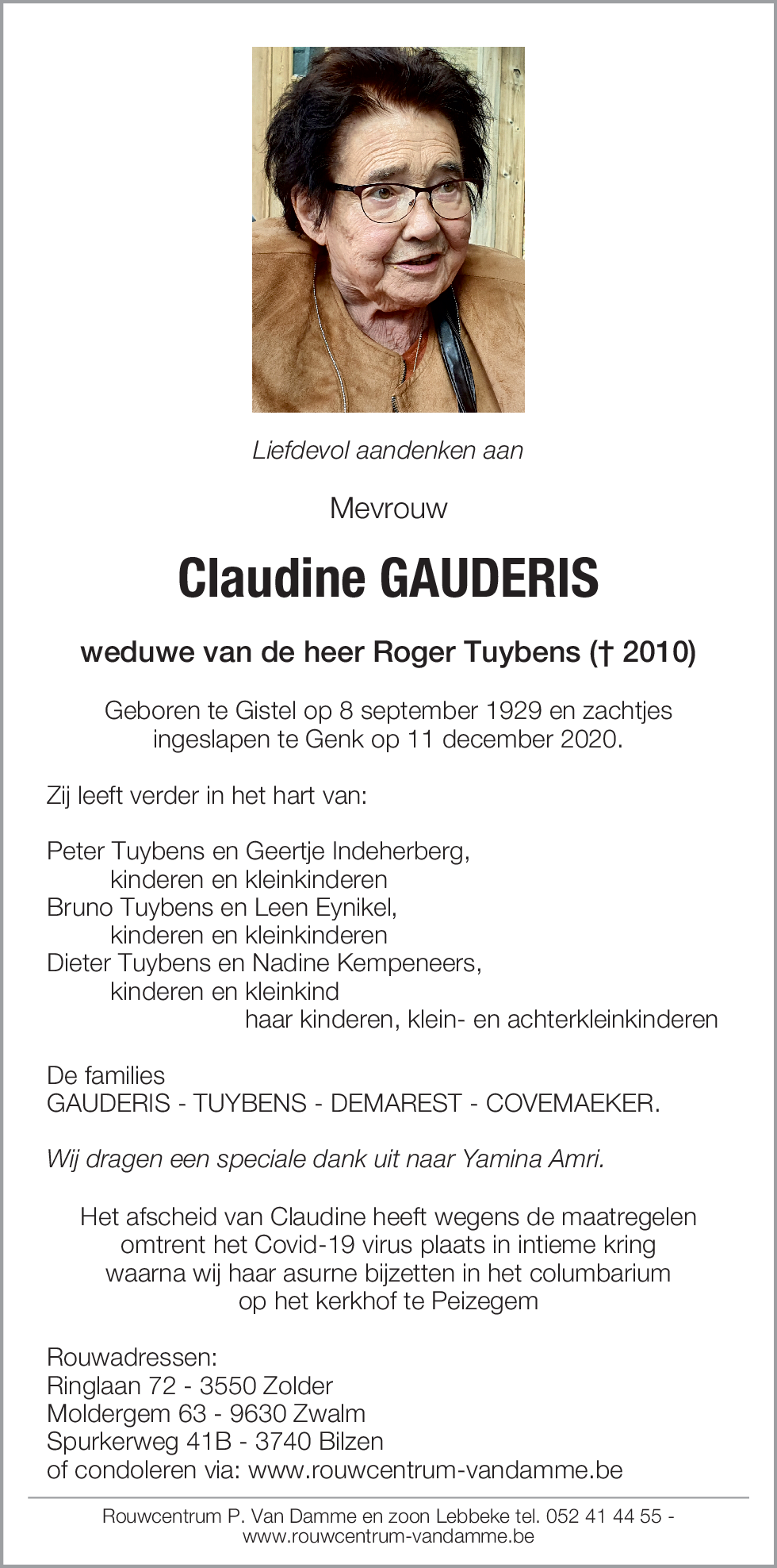 Claudine Gauderis