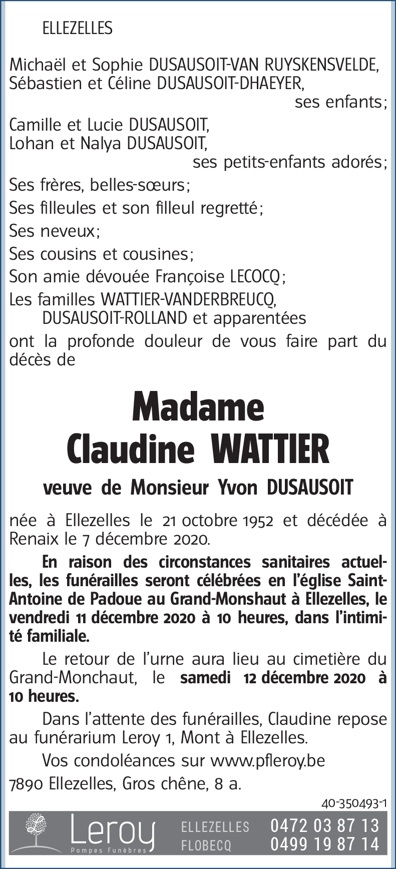 Claudine Wattier