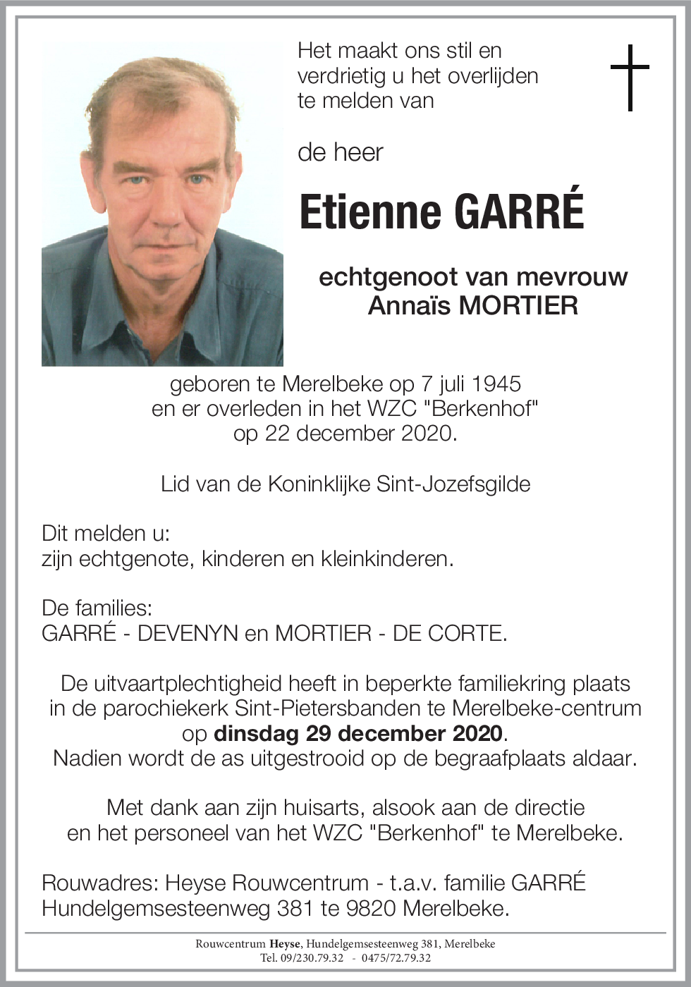Etienne GARRÉ