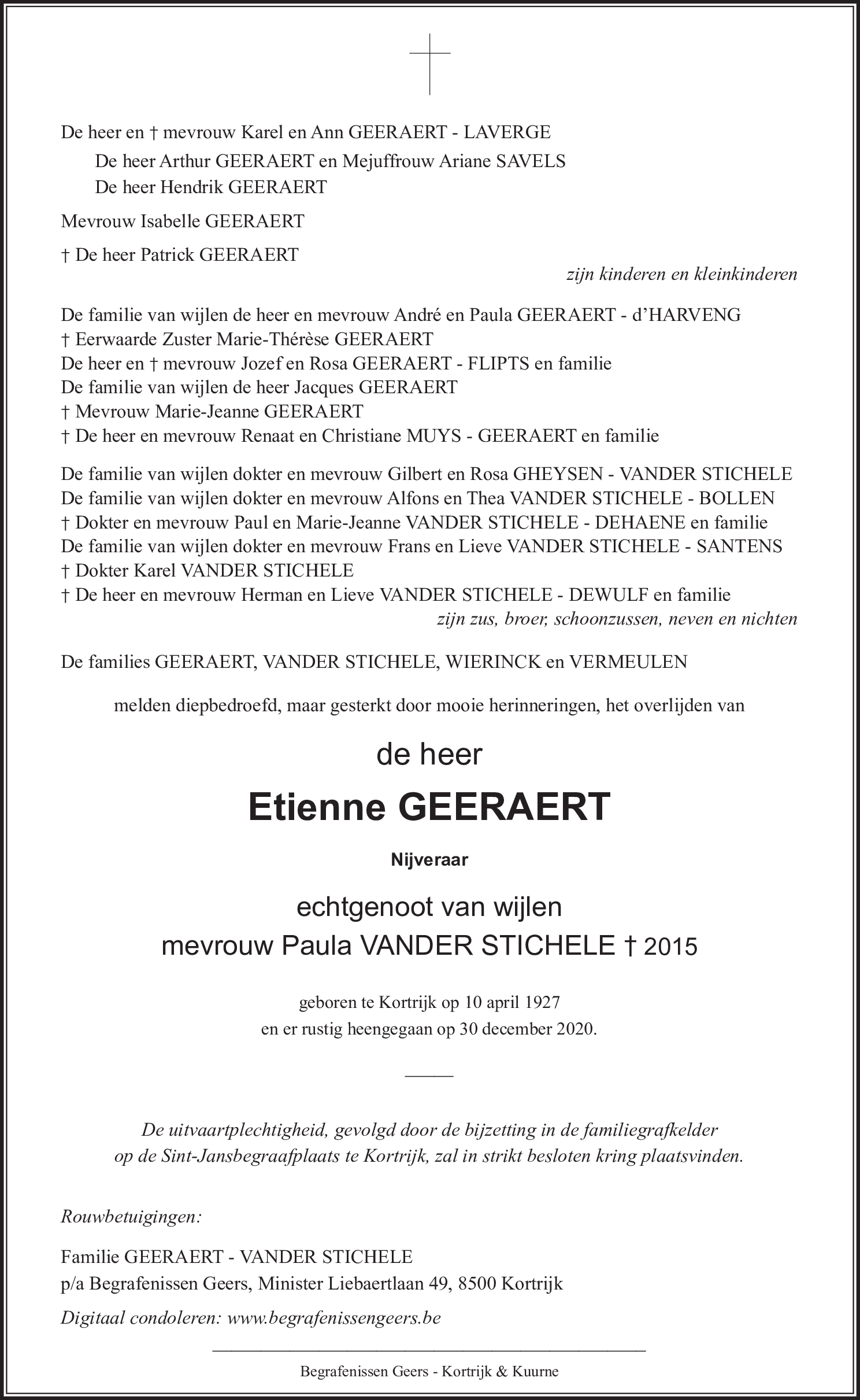 Etienne GEERAERT