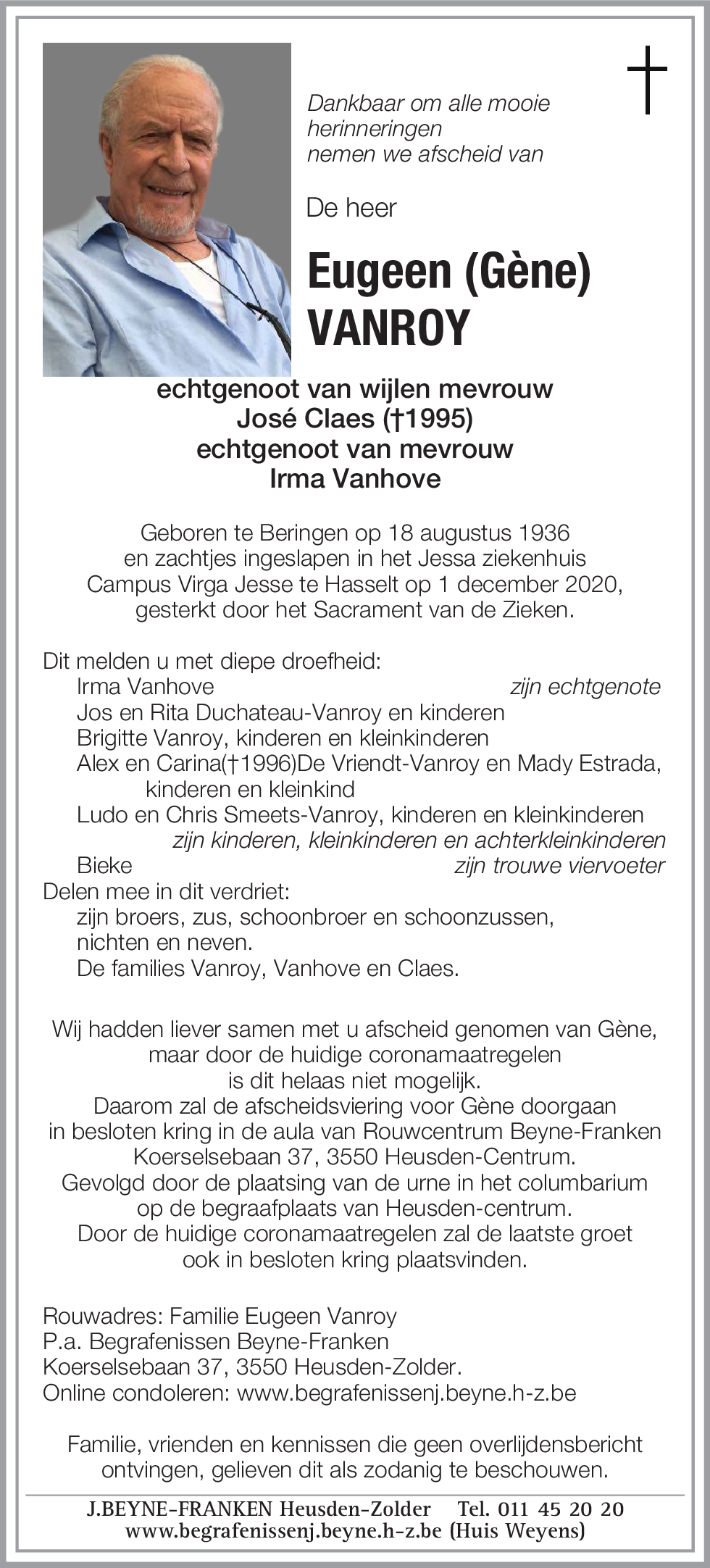 Eugeen (Gène) Vanroy