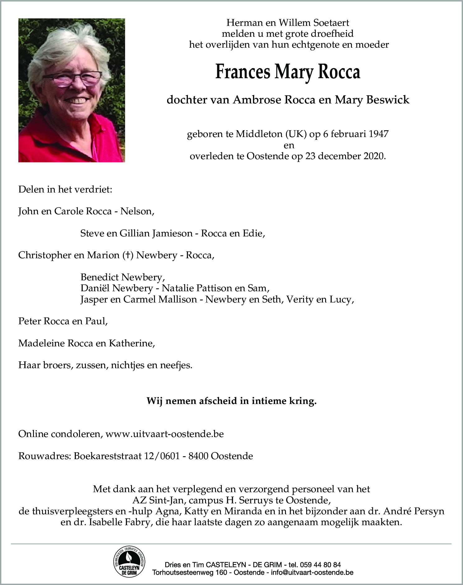 Frances Rocca06021946