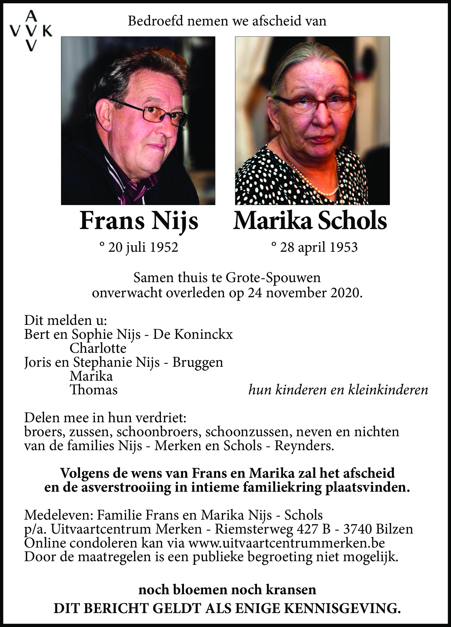 Frans en Marika Nijs - Schols