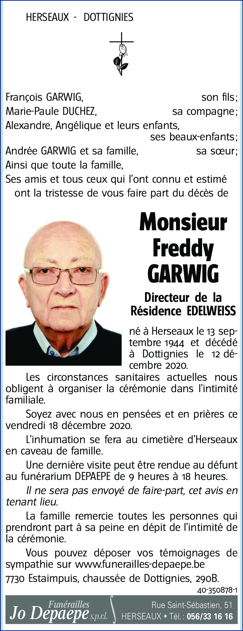 Freddy GARWIG