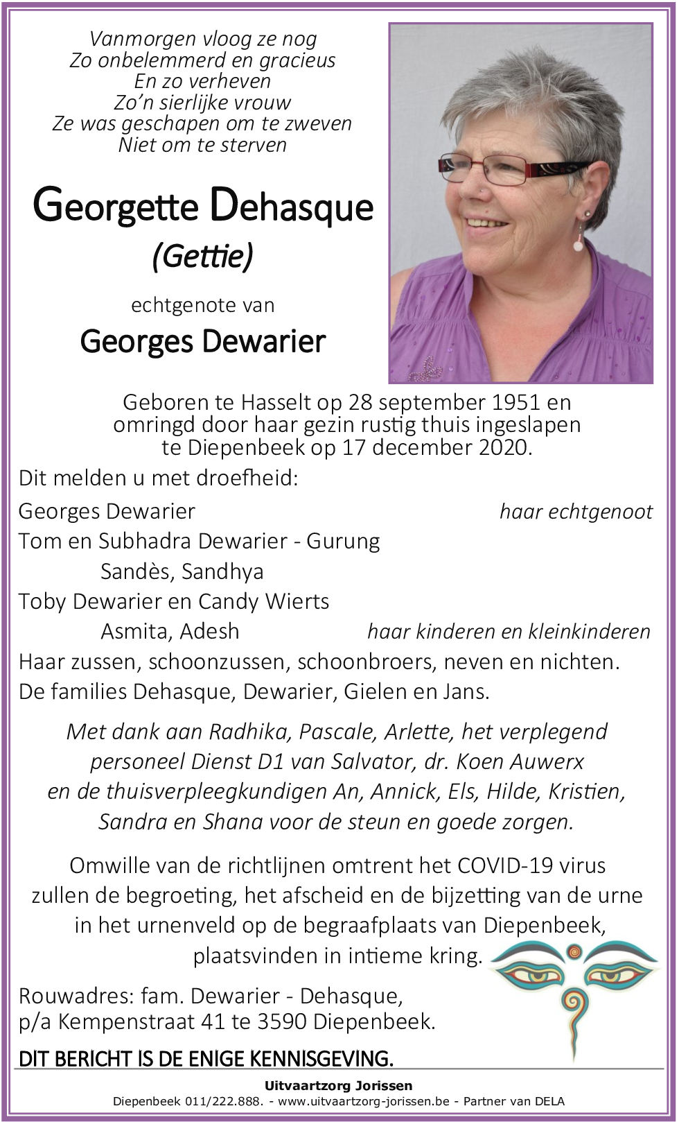 Georgette Dehasque