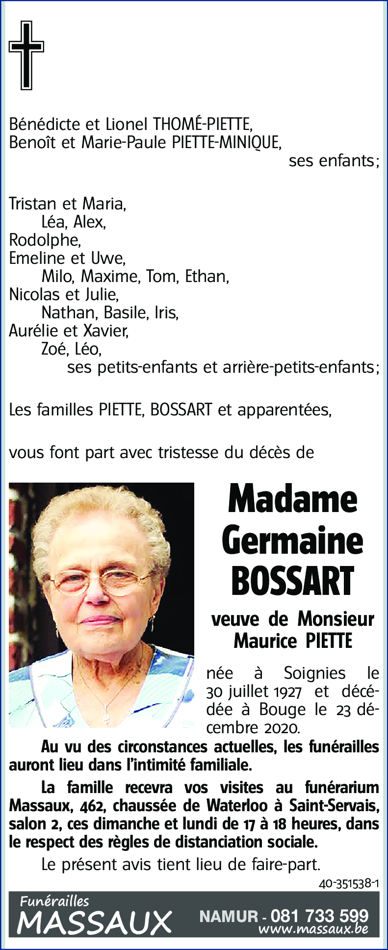 Germaine BOSSART