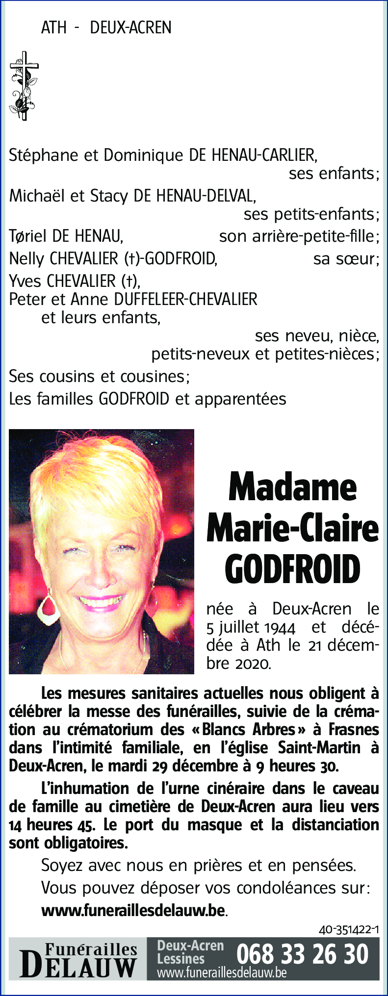 GODFROID Marie-Claire