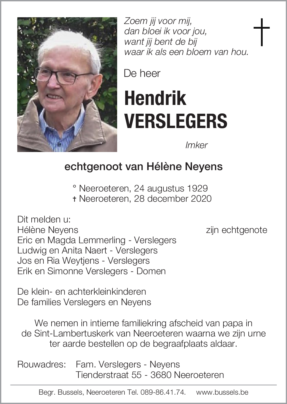 Hendrik VERSLEGERS