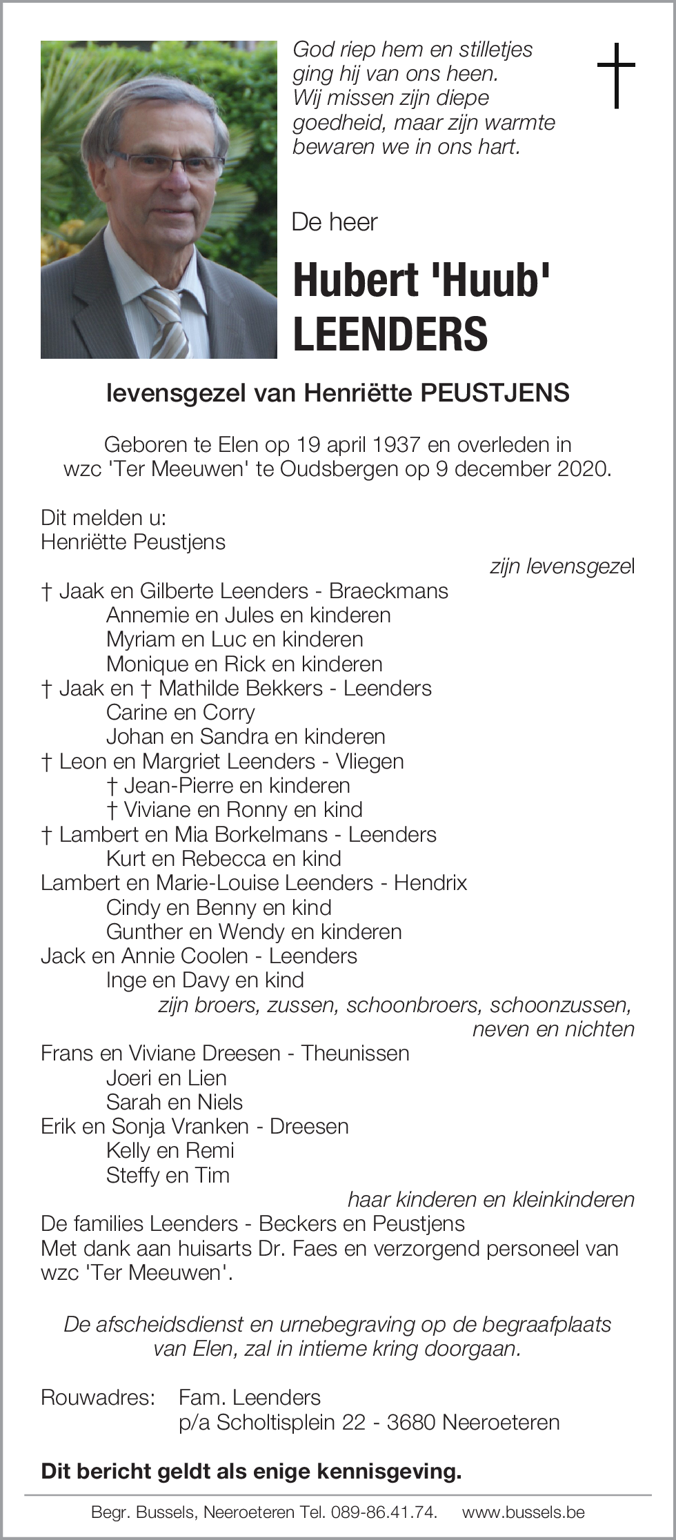 Hubert 'Huub' LEENDERS