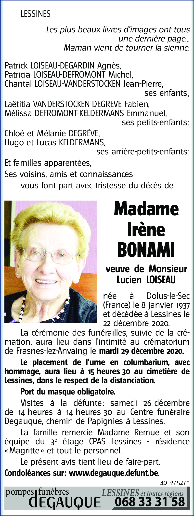 Irène BONAMI