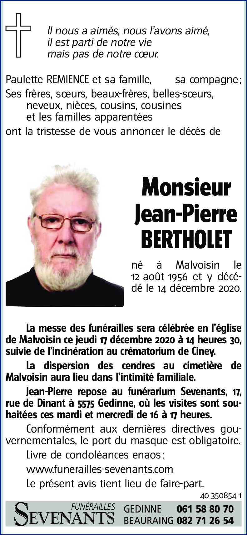 Jean-Pierre BERTHOLET