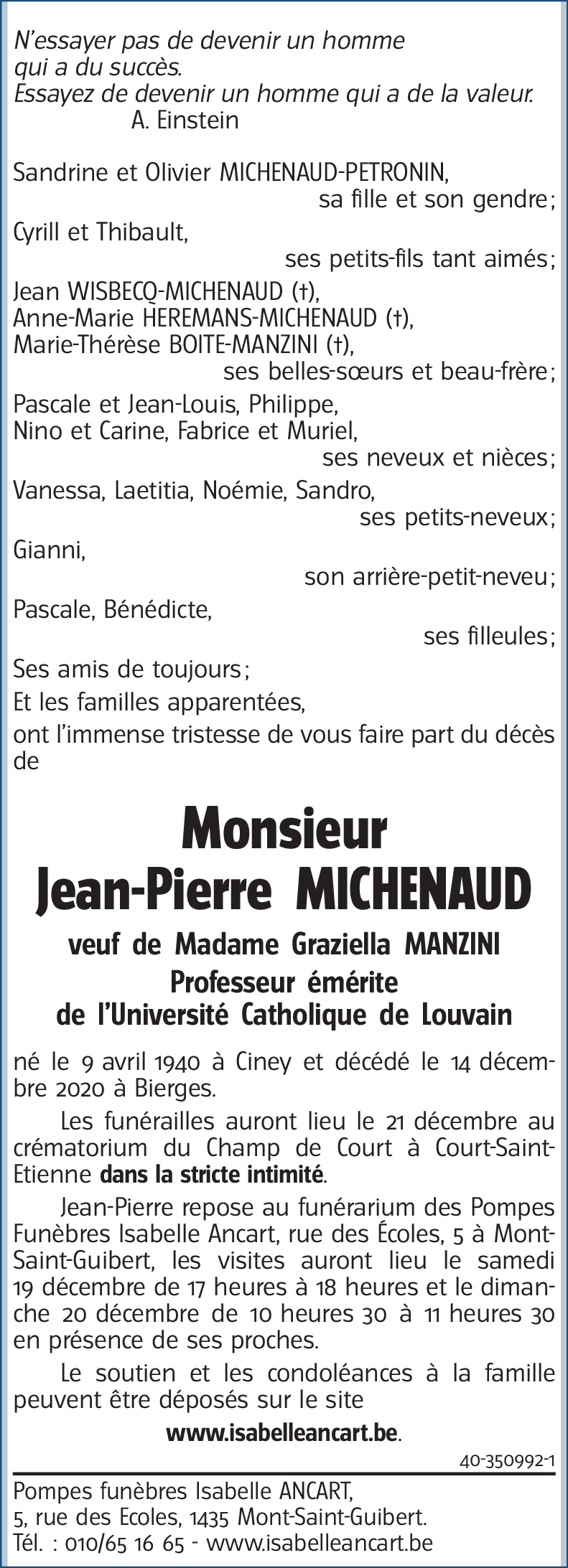 Jean-Pierre MICHENAUD