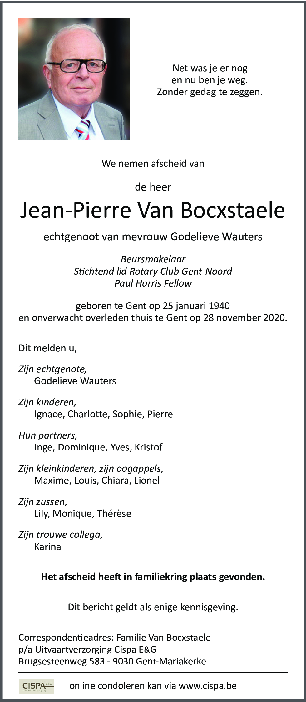 Jean-Pierre Van Bocxstaele