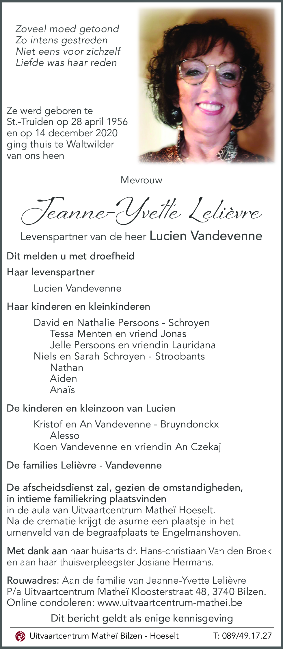 Jeanne-Yvette Lelièvre