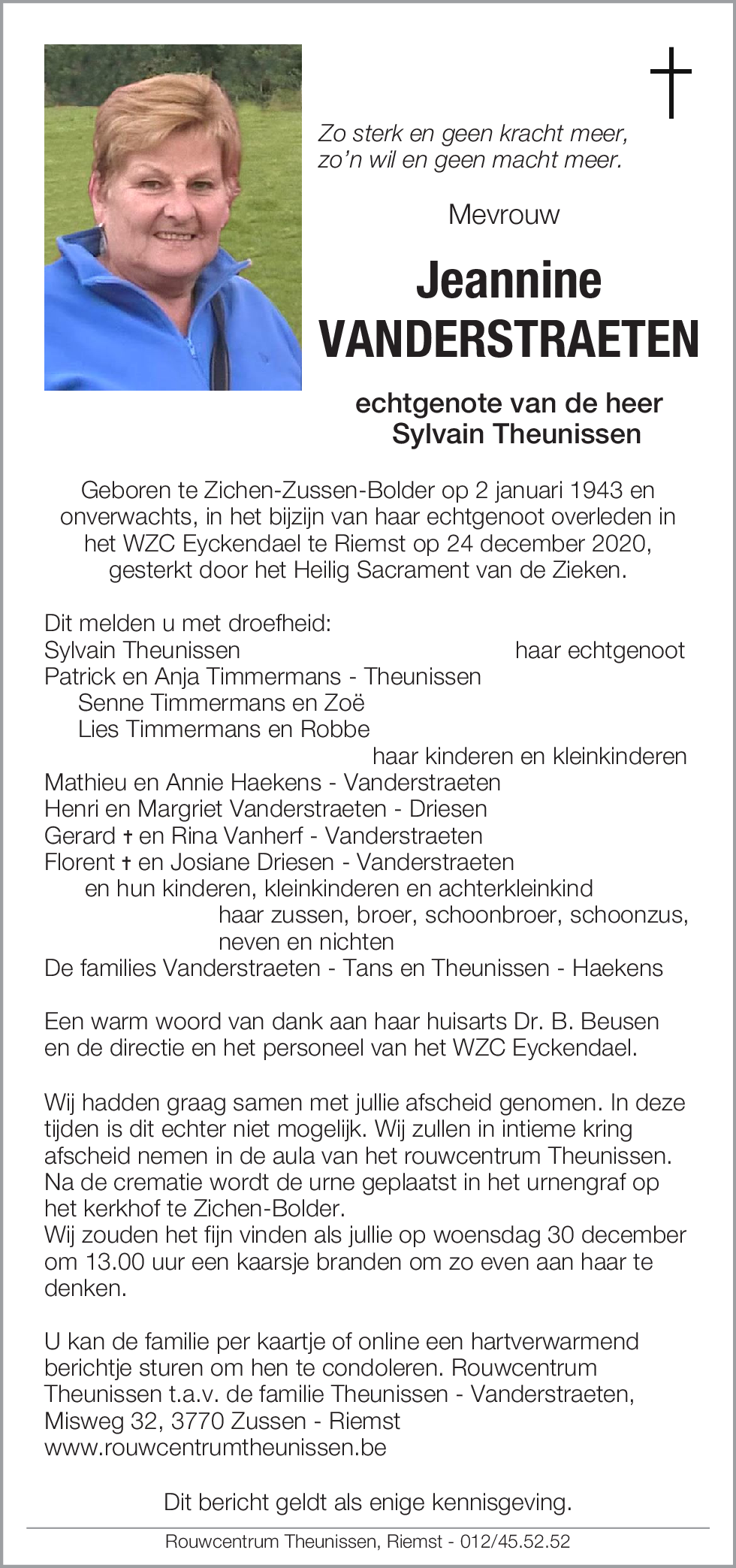 Jeannine Vanderstraeten