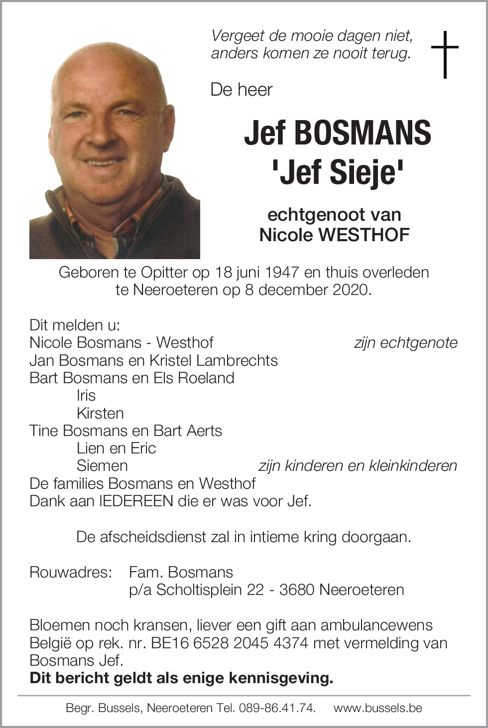 Jef BOSMANS