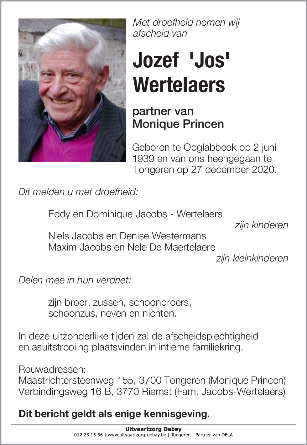 Jozef  'Jos' Wertelaers