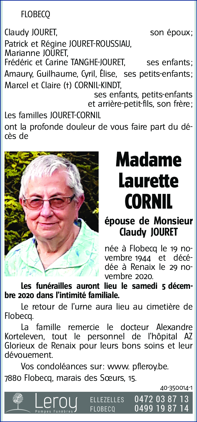 Laurette Cornil