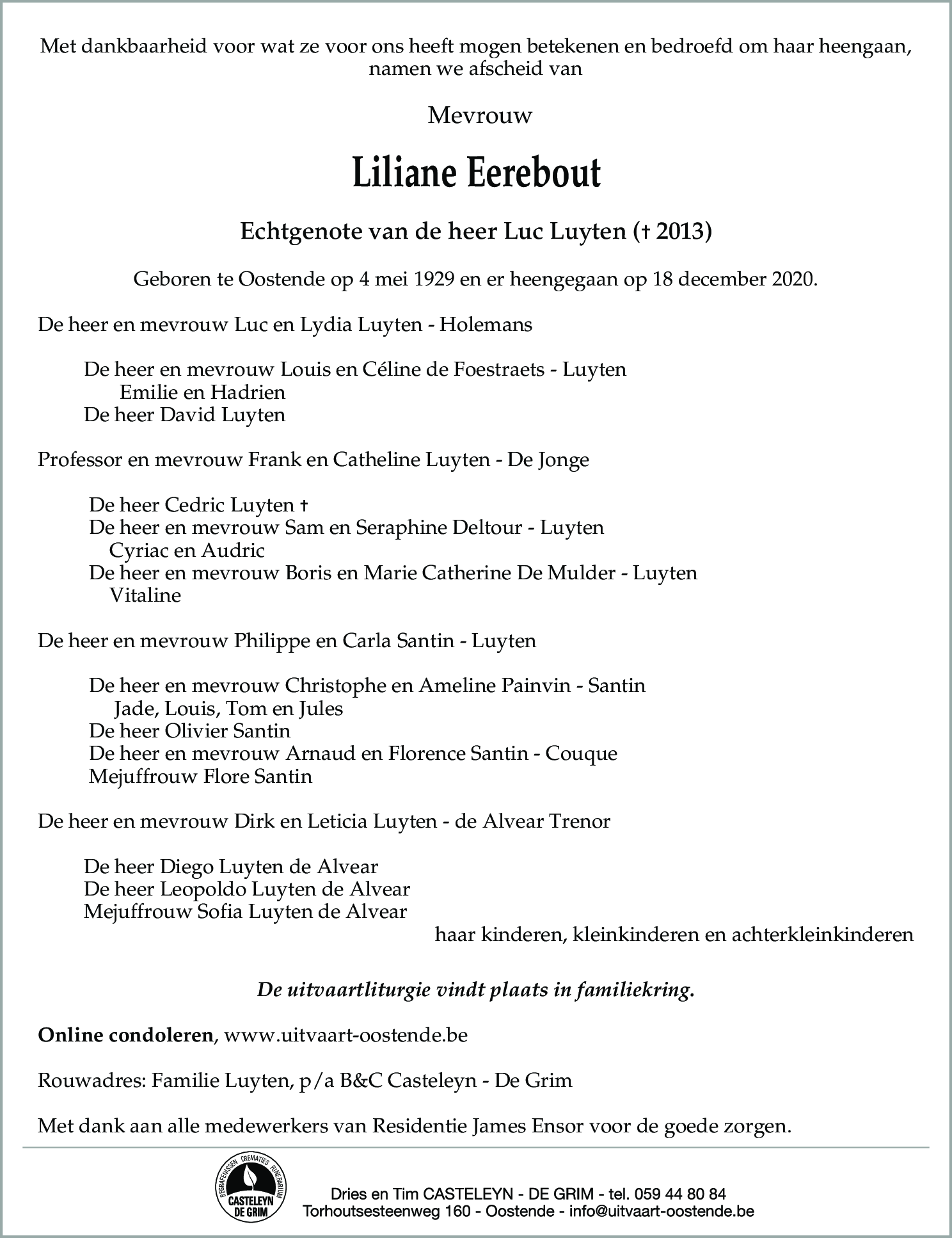 Liliane Eerebout - Luyten