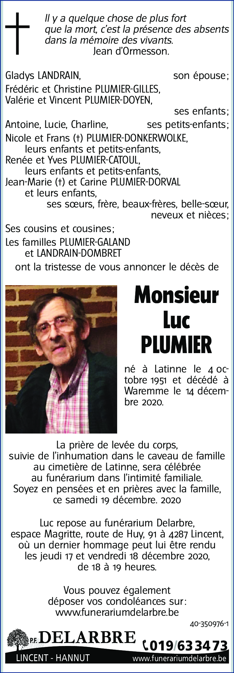 Luc PLUMIER