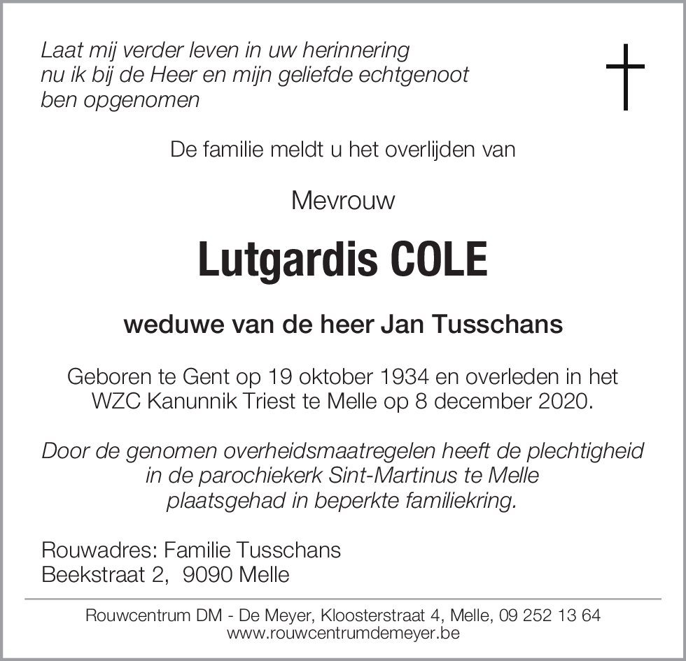 Lutgardis COLE