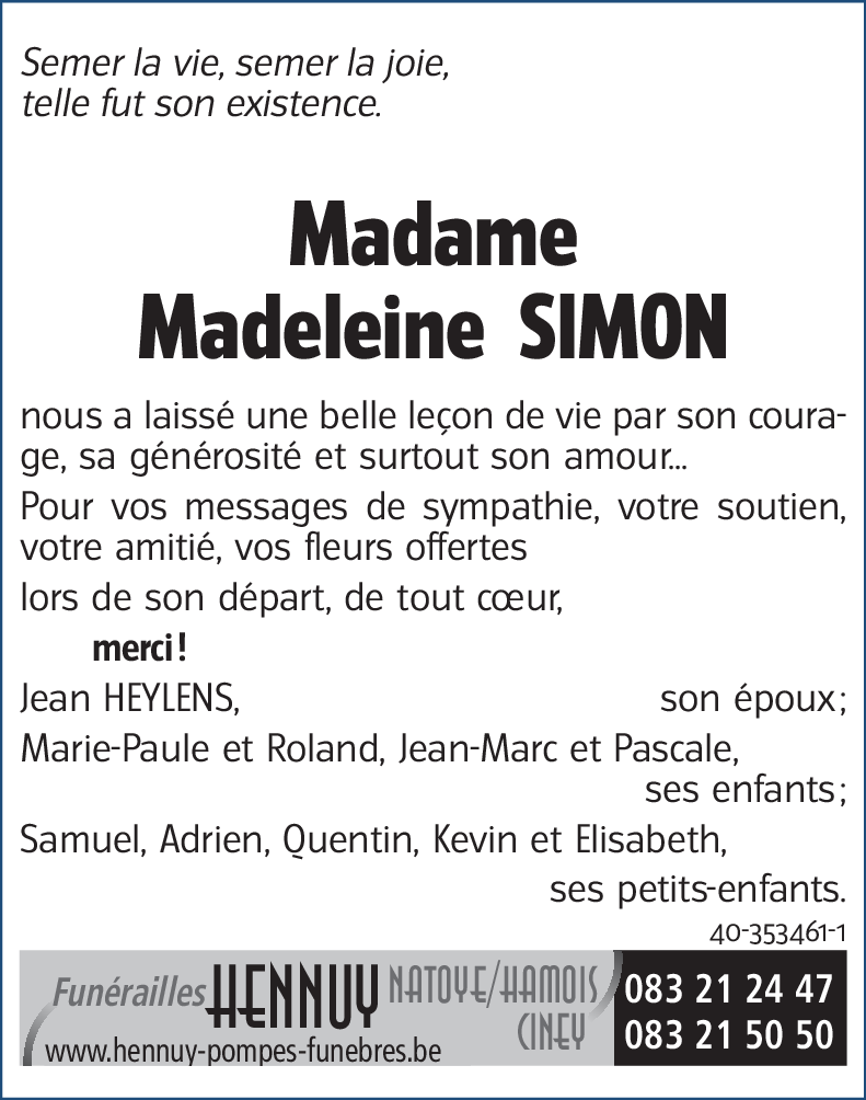 Madeleine SIMON