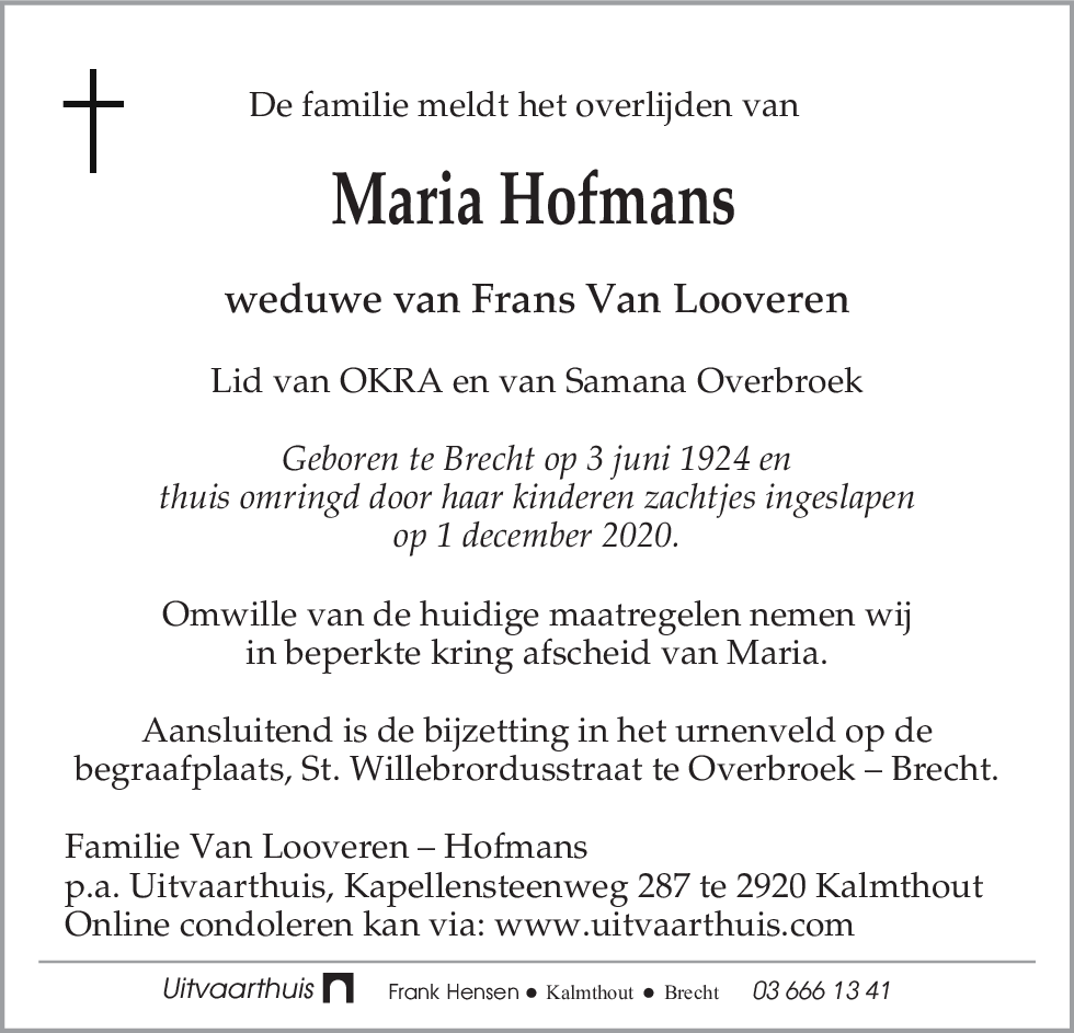 Maria Hofmans