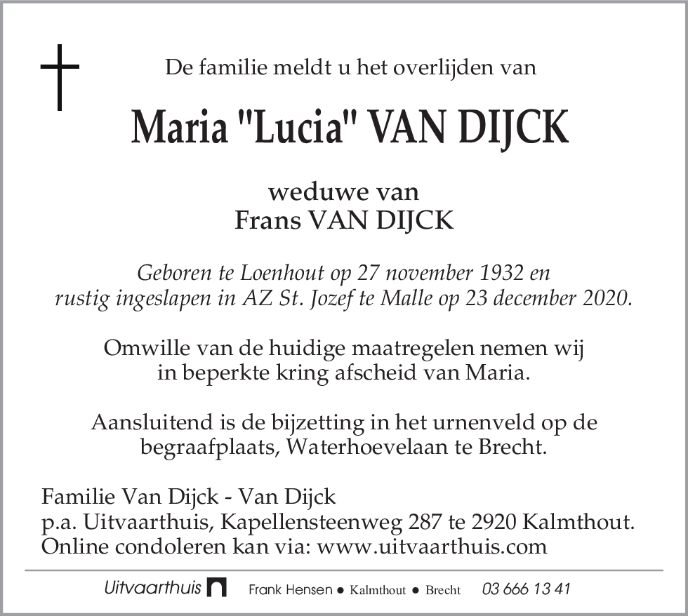Maria Van Dijck