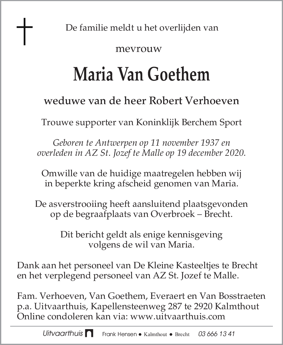 Maria Van Goethem