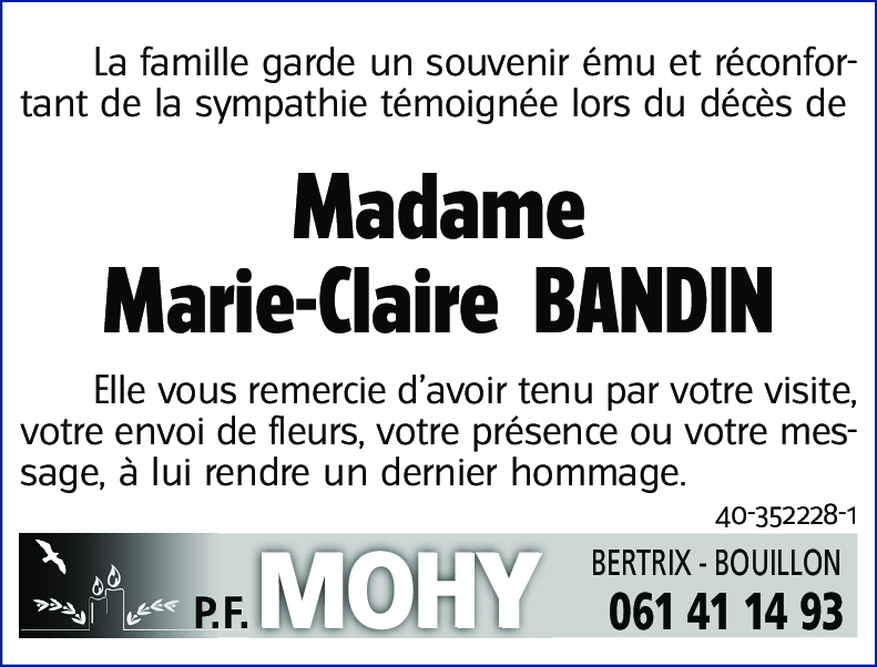 Marie Claire BANDIN