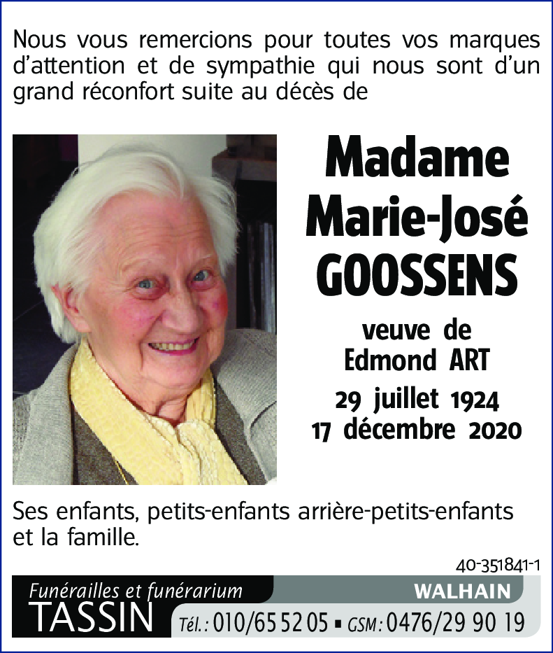 Marie-José GOOSSENS