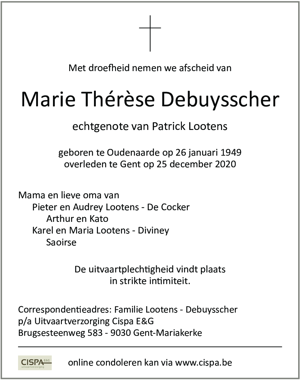 Marie Thérèse Debuysscher