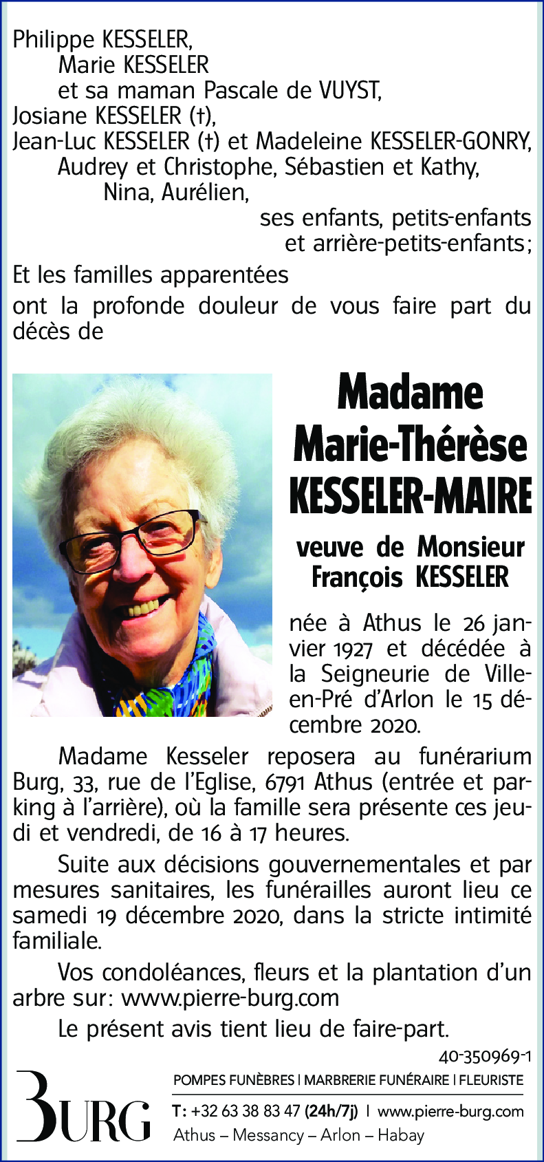 Marie-Thérèse KESSELER