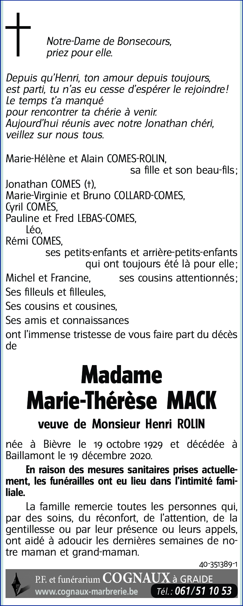 Marie-Thérèse MACK