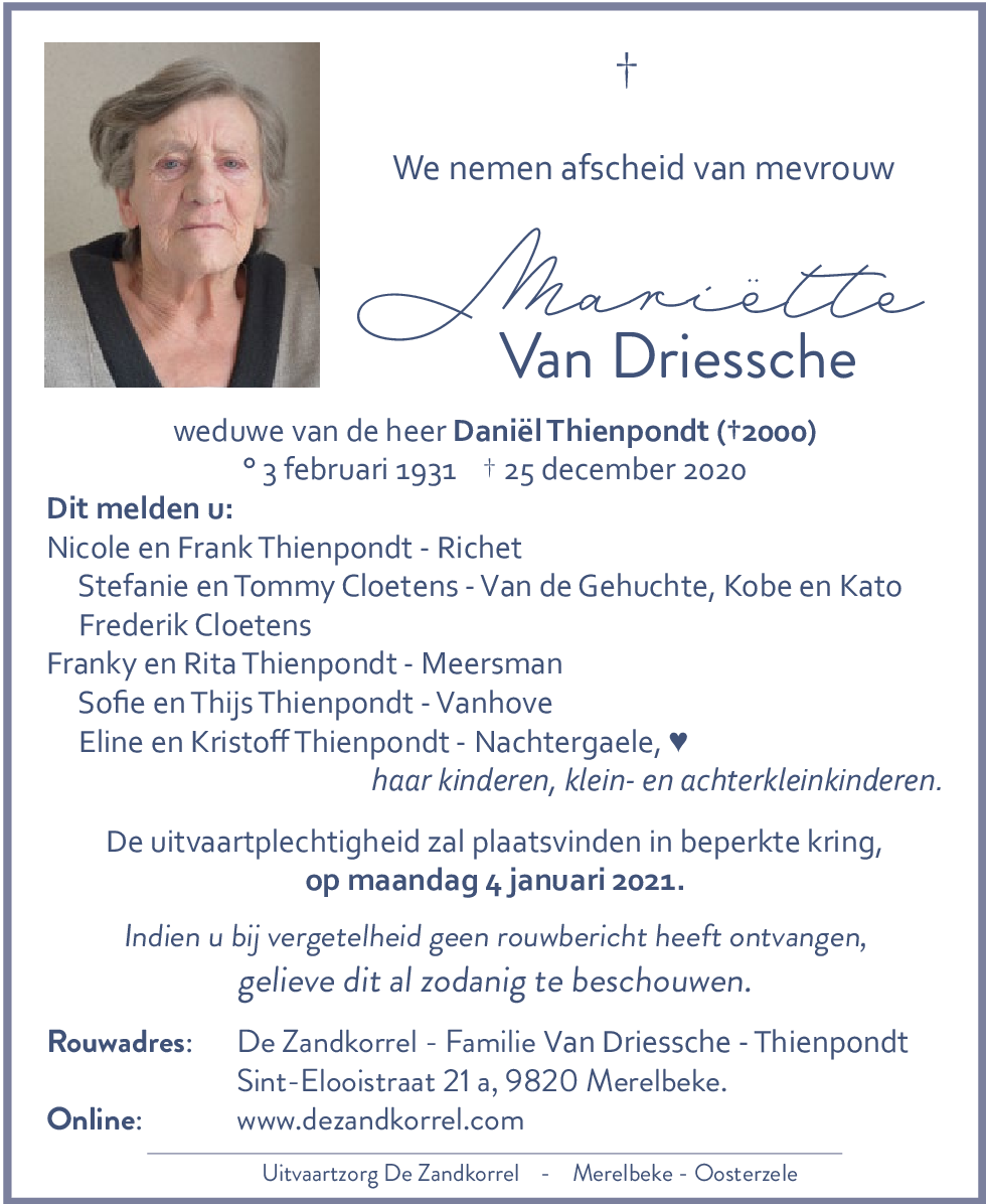 Mariette Van Driessche