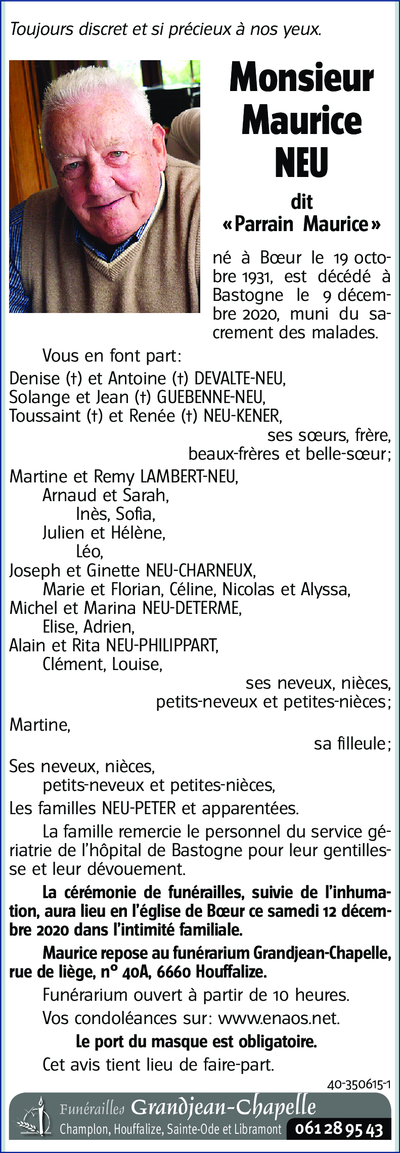 Maurice NEU